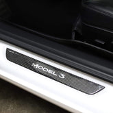 Tesla Model 3 Front / Real Door Sill Cover Protector (4 pcs) (2017-2023) - TESLAUNCH